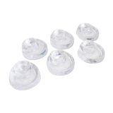 6-piece molded glass shells