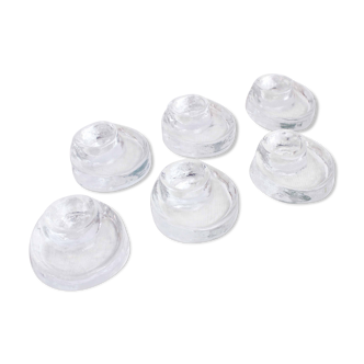 6-piece molded glass shells