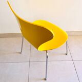 Chaise Design Series 7™ - Arne Jacobsen - Frêne Coloré Jaune - Pieds Chromé