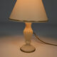 Lampe italienne en marbre blanc, vers 1920