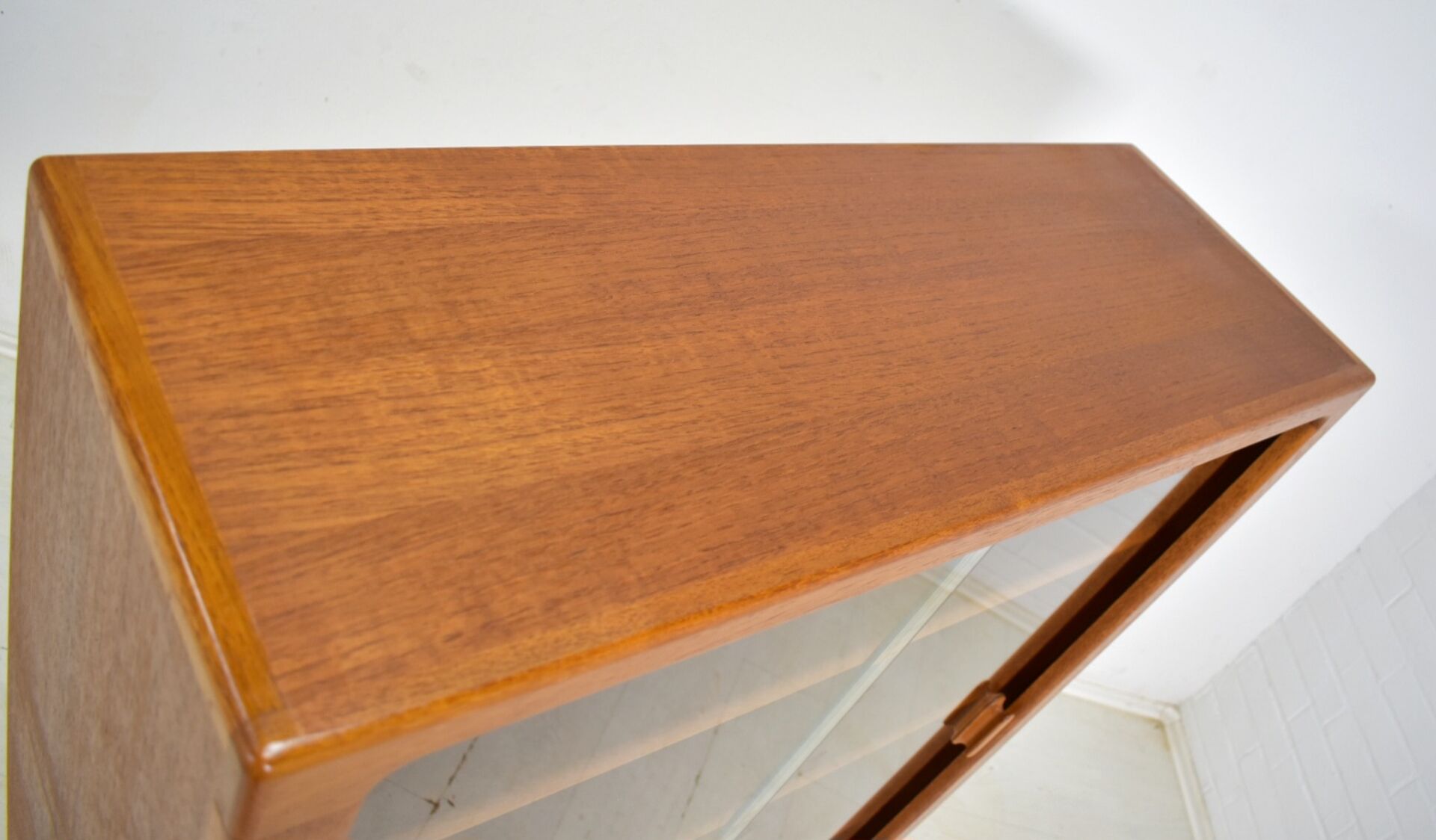 Showcase by CFC Silkeborg 1970s Teak display cabinet danish