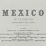 Antique Map of Mexico circa 1869 Keith Johnston Royal Atlas Hand coloured map