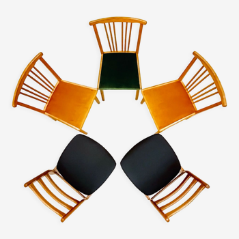 Ensemble de chaises Casala Carl Sasse KG et chaises de cuisine allemandes