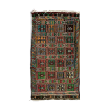 Large Vintage Turkish Kilim Rug 350x195 cm Wool Jajim Kelim