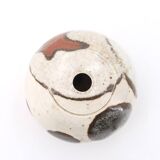 Signed ceramic vase with abstract decoration, 1970s