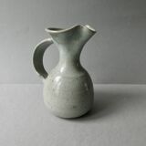 Light blue stoneware pitcher from the 70s, Versailles