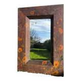 Large engraved art nouveau mirror