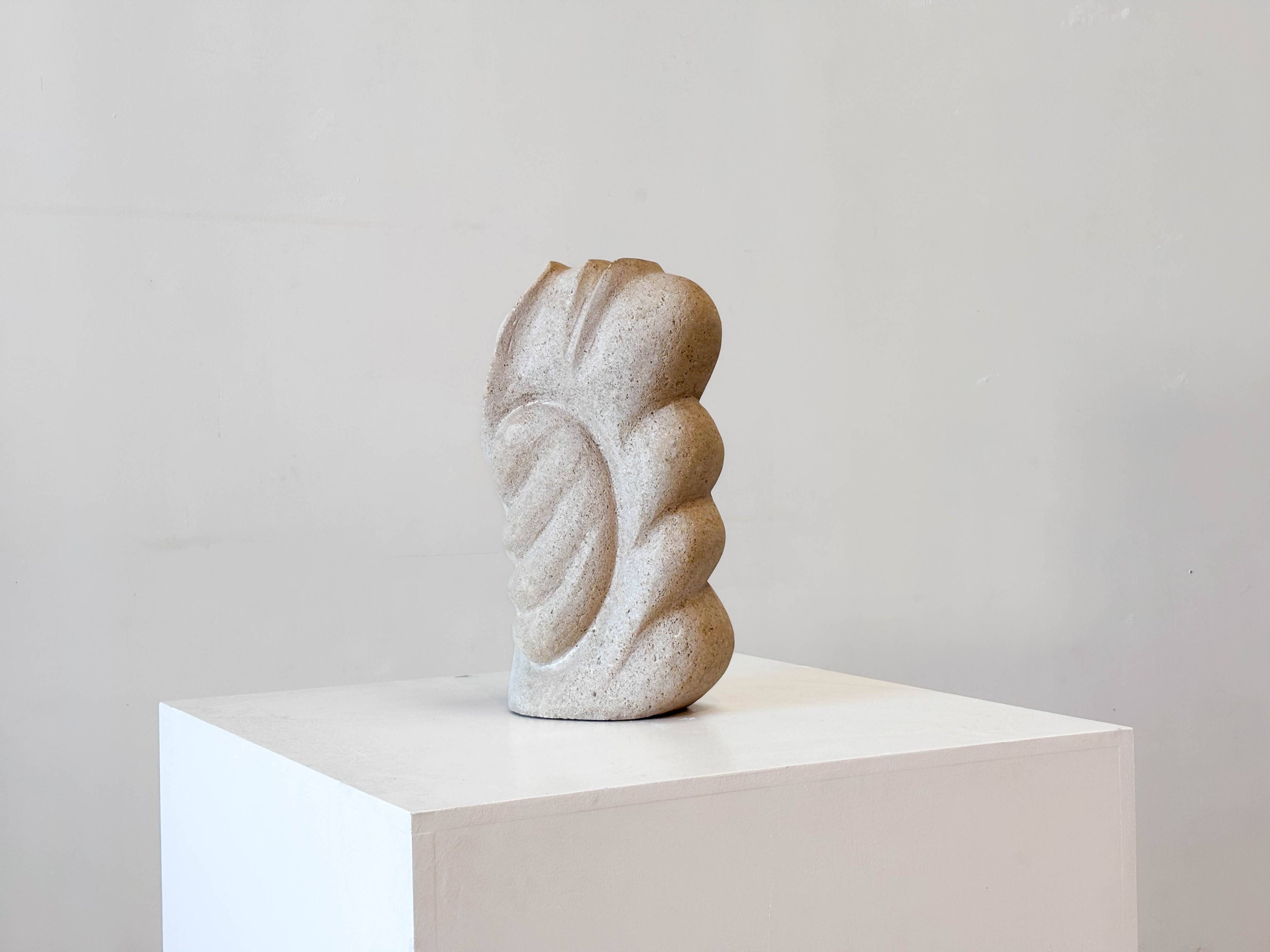 1980s Belgian sandstone sculpture