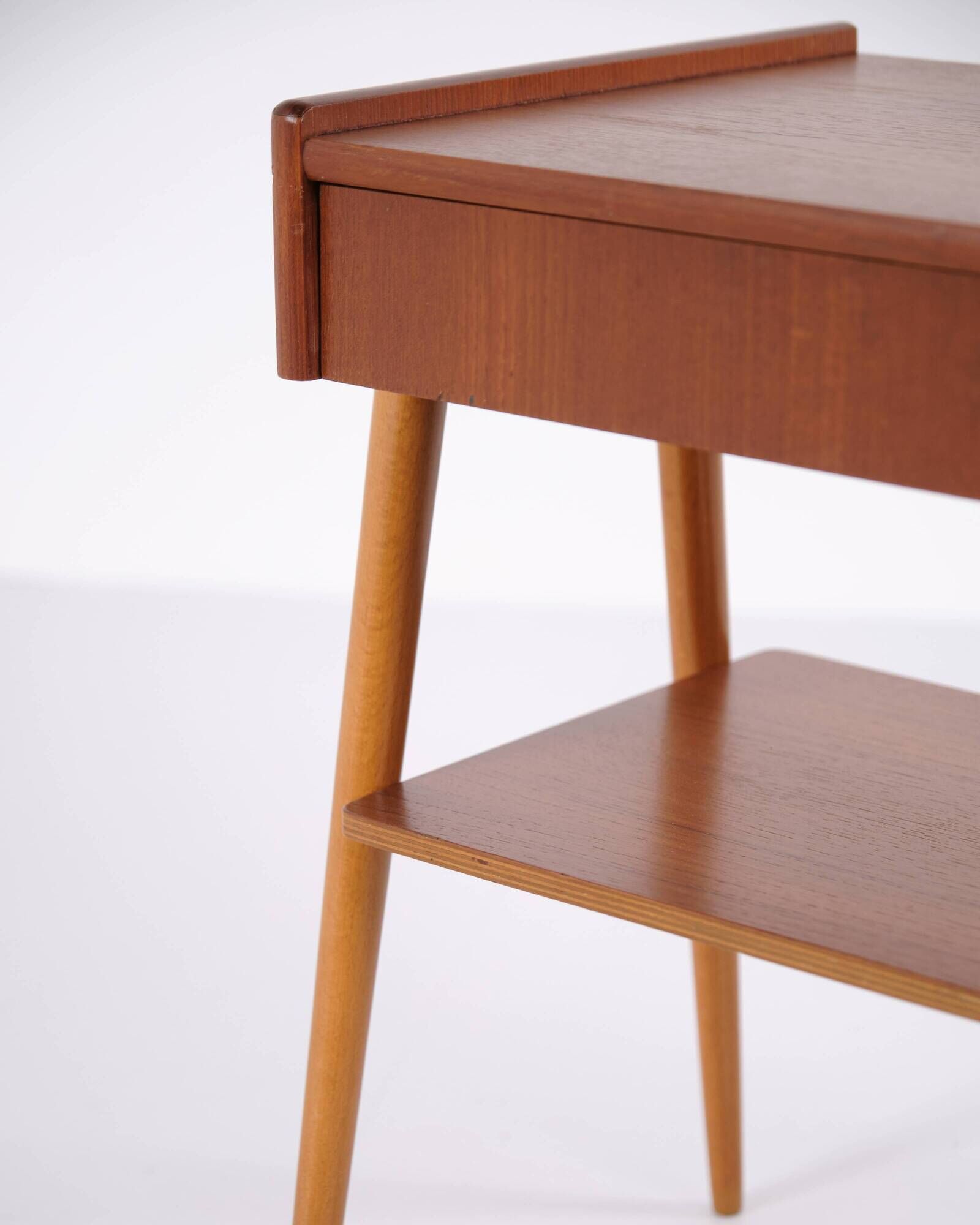 Side/bedside table - Teak - AB Carlström & Co furniture factory - Sweden - 1950s