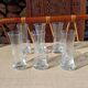 Six verres à shot en cristal gravé