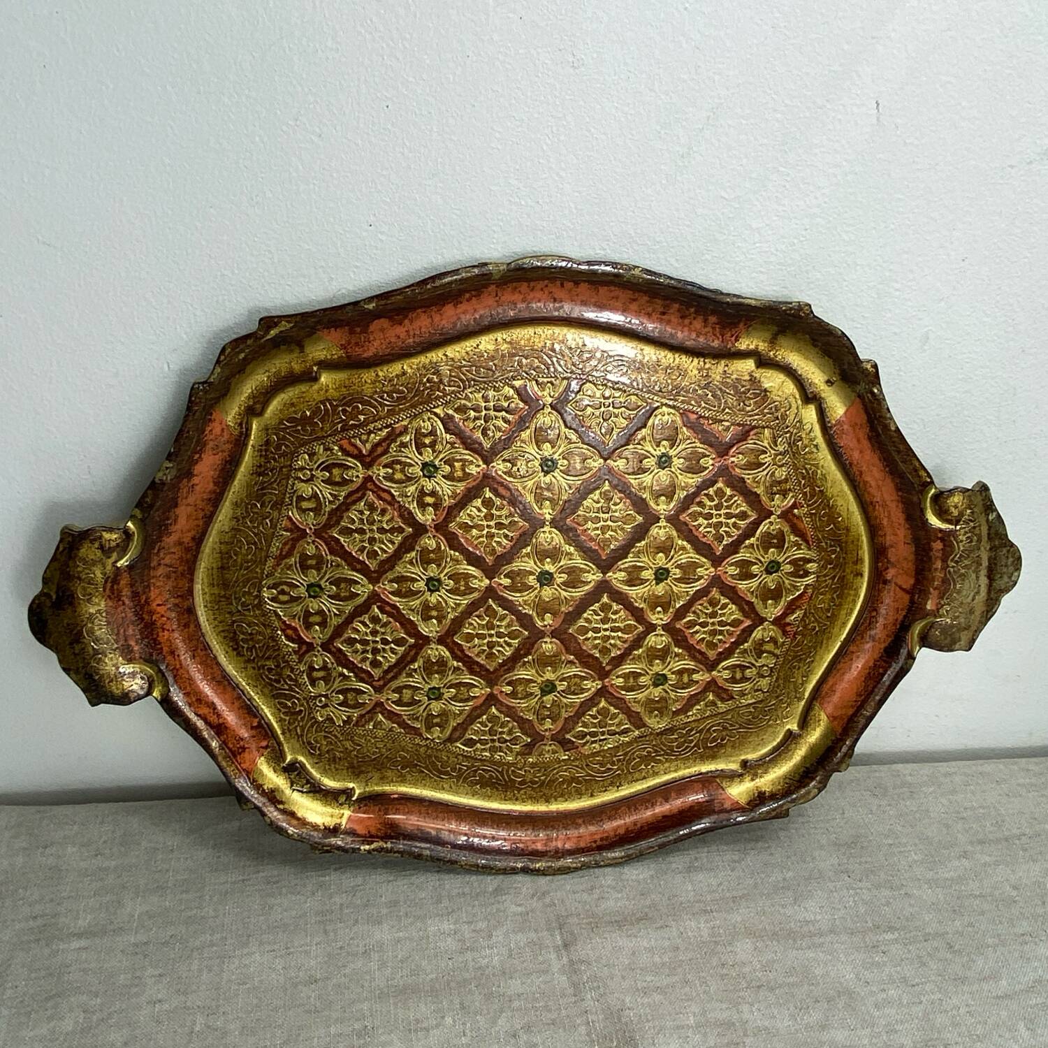 Florentine wooden tray