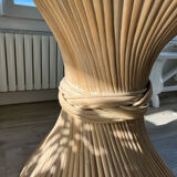 Table bambou et verre