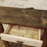 Established console wood drawers workshop