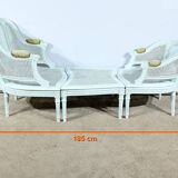 Broken Beech Duchess with Rechampi, Louis XVI style – 2nd part of the 19th century