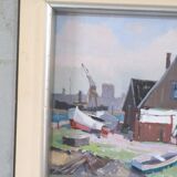 Eskil Skans, Swedish Composition, 1960, Oil on Panel, Framed