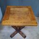 Square solid wood bistro table