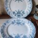Paire d'assiettes à dessert Régence par saint Amand