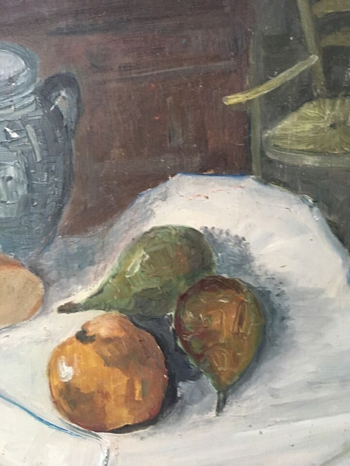 Painting old still life oil