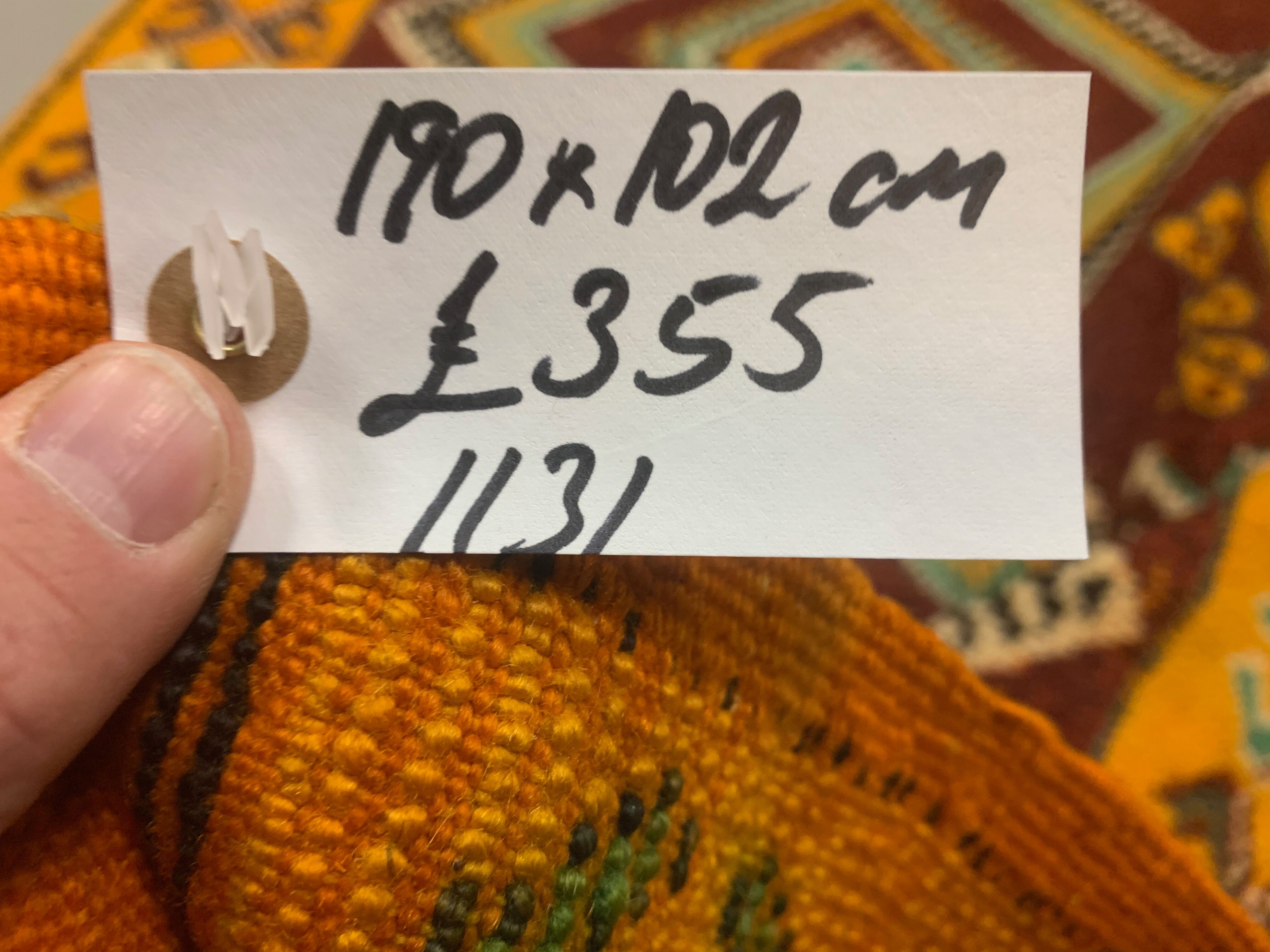 Moroccan rug 190x102 cm tazenacht