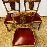 Set of 3 Art Deco chairs - 483004