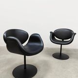 Vintage Dutch design 'Little Tulip' swivel chairs by Pierre Paulin for Artifort