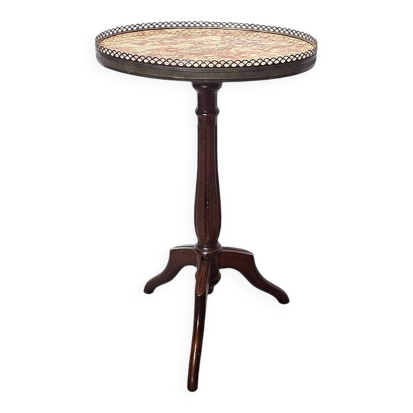 Table d'appoint de style classique français avec plateau en marbre, années 1960/70.