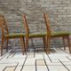 Set de 3 chaises scandinaves 1960