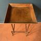 Napoleon III wooden side table, tray table on wheels, 19th century