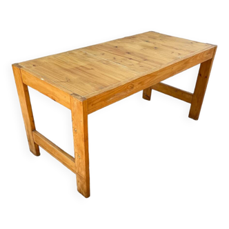 Charlotte Perriand dlg pine table from the 60s