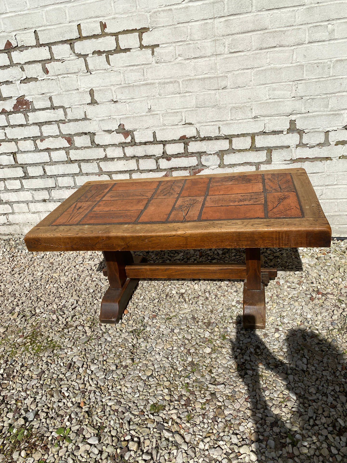 Table basse herbier P. Garnier