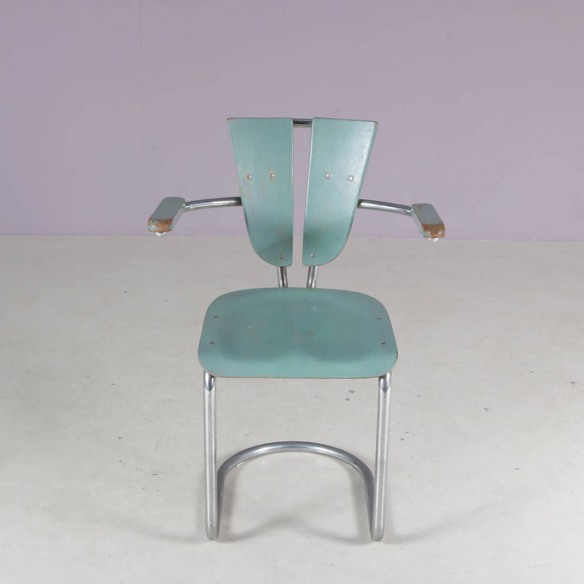 1950s Rare side chair by Lemafa Den Haag, Netherlands