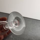 6 crystal wine glasses