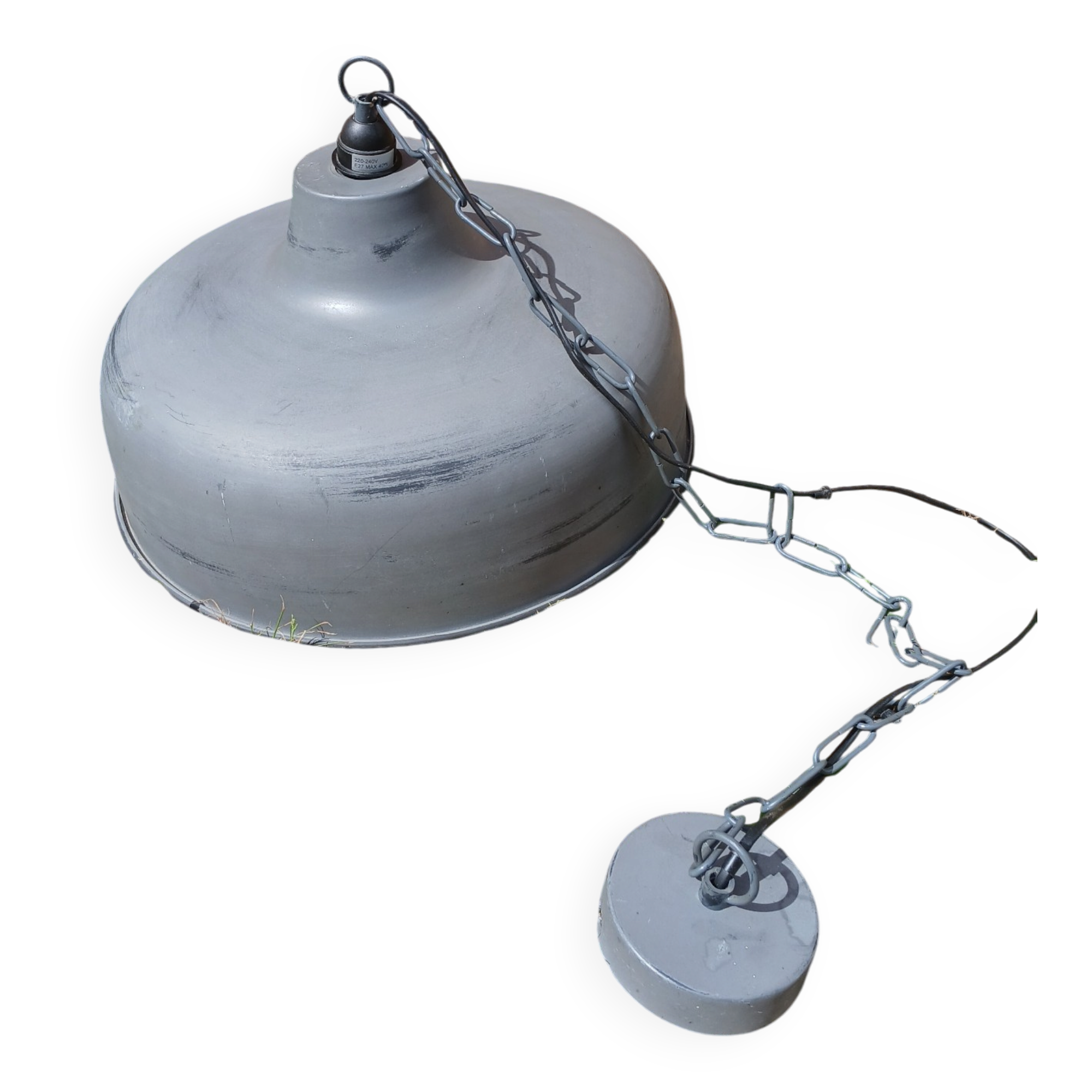Large industrial/vintage pendant light
