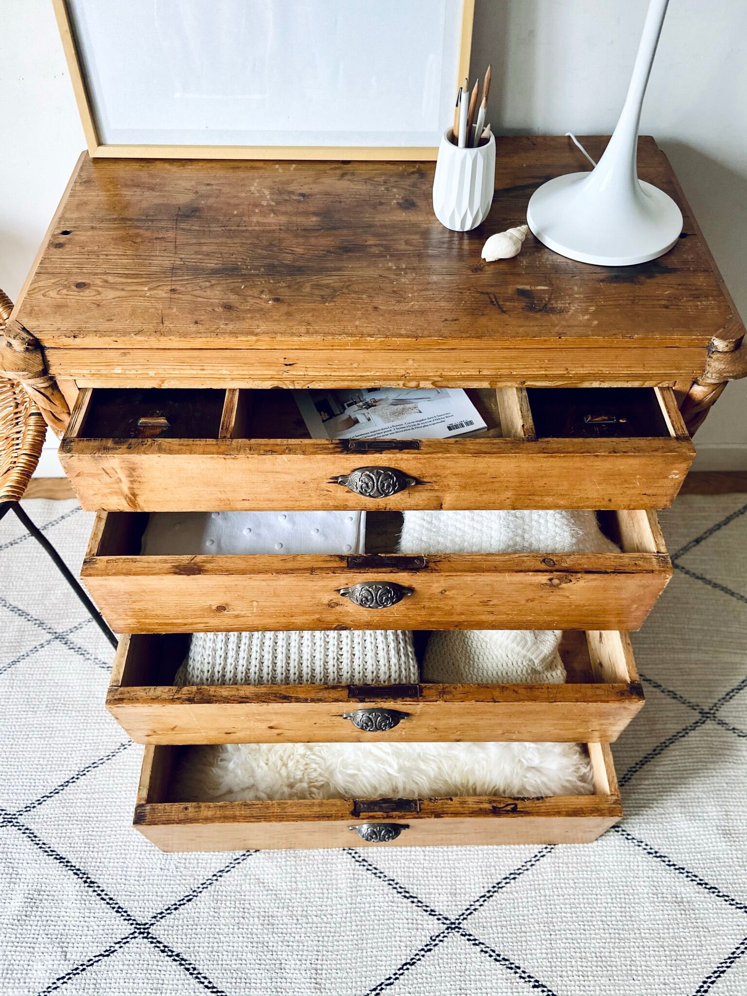 Old counter furniture - chest of drawers