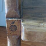 Maison Dubosq, an olive chair, 70s