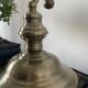 Old bronze banker desk lamp notary art deco opaline white vintage