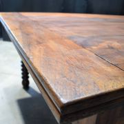 Passementier table with wooden drawers Walnut - France Lyon 1880'