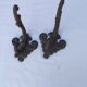 Pair of iron coatrack