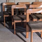 Set of six elm chairs from the 60s DLG regain
