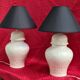 Two large pair of ceramic lamp