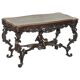 Antique walnut library table by Angiolo Barbetti
