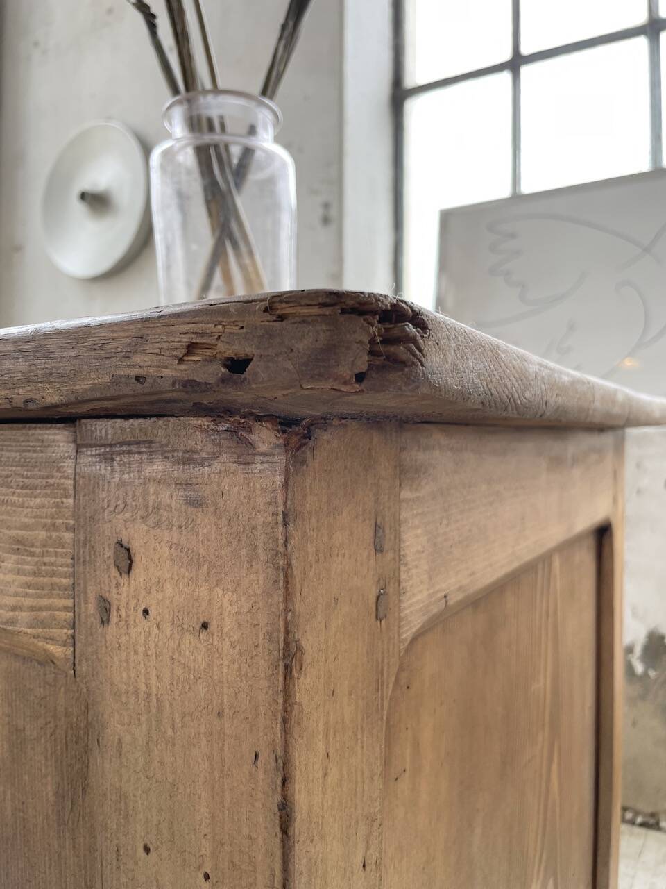 Oak and pine counter 1950