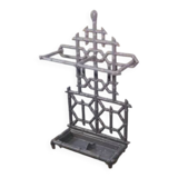 Porte-parapluie en fonte émaillée gris 1940’s