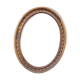 Old oval frame carved wood