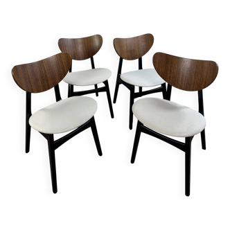 Chaises (série de 4) modèle butterfly par e.gomme pour g.plan 1960's