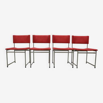 Ensemble de 4 chaises à repas SM08 de Cees Braakman pour Pastoe, Pays-Bas 1960