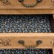 Louis XV style chest of drawers, solid raw oak, 1920.