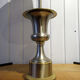 Lampe vintage, acier et laiton. Abat-jour en vessie de porc