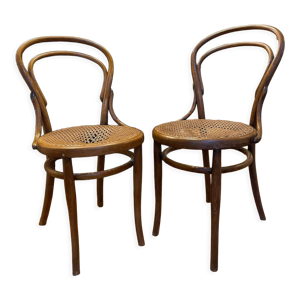 Chaises bistrot cannage