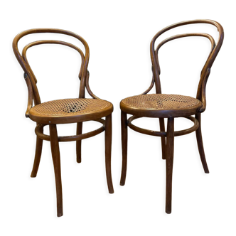 Chaises bistrot cannage